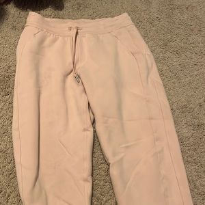 Light pink lululemon joggers